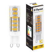 картинка Лампа светодиодная 7W 230V G9 2700K LB-433 25766 Feron от интернет-магазина К1-СТРОЙ