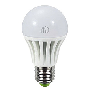 картинка Лампа светодиодная LED A60 5W E27 4000K ASD от интернет-магазина К1-СТРОЙ