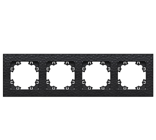 картинка Рамка фактурная 4-ая серия "Афина" графит (еврослот) А10046-Gr UNIVersal от интернет-магазина К1-СТРОЙ