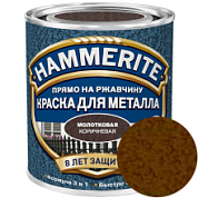 картинка Молотковая эмаль по ржавчине коричневая 0,75л HAMMERITE HAMMERED от интернет-магазина К1-СТРОЙ