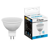 картинка Лампа светодиодная 5w 230V G5.3 6400K LB-24 25125 Feron от интернет-магазина К1-СТРОЙ