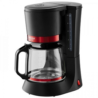 картинка Кофеварка DELTA LUX DL-8152 черный/красный от интернет-магазина К1-СТРОЙ