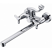 картинка Смеситель KAISER Trio ванна дл/н кер 3-листник, 57055 от интернет-магазина К1-СТРОЙ