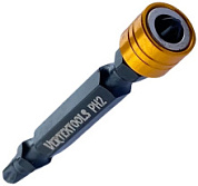 картинка Бита двухсторонняя PH2 х 65 мм со съемным магнитным держателем, БТ-РН2-65 Vertextools от интернет-магазина К1-СТРОЙ