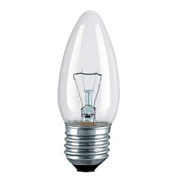 картинка Лампа накаливания свеча прозрачная 60W E27 PILA от интернет-магазина К1-СТРОЙ