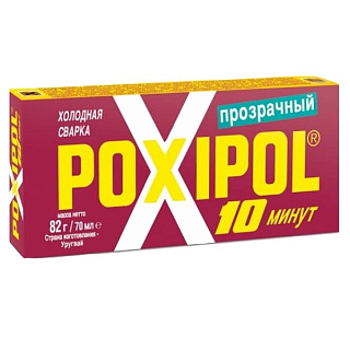 картинка Клей прозрачный красная этикетка 14мл POXIPOL от интернет-магазина К1-СТРОЙ