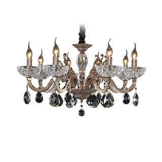 картинка 719088 (MD55170/8) Люстра ARTIFICI 8x60W E14 МЕДЬ/ПРОЗРАЧНЫЙ (в комплекте) от интернет-магазина К1-СТРОЙ