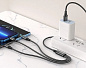 Кабель 3в1 Micro-USB+Type-c+iOS X76 чёрный 1м 2A Hoco