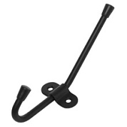 картинка Крючок-вешалка двойной черный Домарт от интернет-магазина К1-СТРОЙ