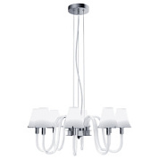 картинка Люстра подвесная Lightstar Bianco 840W G9, хром, белое стекло от интернет-магазина К1-СТРОЙ