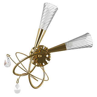 картинка 711632*** (SB1105/2R K)  Бра AEREO 2х25W G9 GOLD (в комплекте) от интернет-магазина К1-СТРОЙ