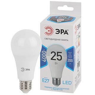 картинка Светодиодная лампа LED A65-25W-840-E27 4000К  ЭРА от интернет-магазина К1-СТРОЙ