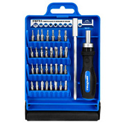 картинка Отвертка универсальная со сменными вставками 33шт 0061-33 VertexTools от интернет-магазина К1-СТРОЙ