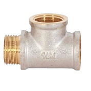 картинка Тройник 1/2" г/г/ш никелированный, Wm*T1/2F*F*M WaterMark от интернет-магазина К1-СТРОЙ