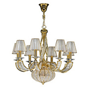 картинка 702102 (MD200001-8+2) Люстра подвесная ALVEARE 10х40W E14 ЗОЛОТО (в комплекте) от интернет-магазина К1-СТРОЙ