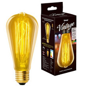 картинка Лампа накаливания Vintage IL-V-ST64 60w E27 Golden (конус) нити UNIEL от интернет-магазина К1-СТРОЙ