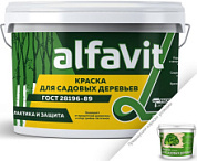 картинка Краска для садовых деревьев 1,2 кг Альфа Alfavit от интернет-магазина К1-СТРОЙ