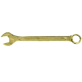 картинка Ключ комбинированный 11 мм желтый цинк Сибртех от интернет-магазина К1-СТРОЙ