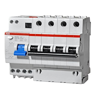 картинка Автомат дифференциальный DS204 4-полюсный 40A 30mA ABB от интернет-магазина К1-СТРОЙ