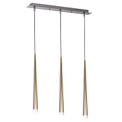 картинка 807033 (MD1220B-3GL) Подвес PUNTO 3х25W G9 chrome + champagne (в комплекте) от интернет-магазина К1-СТРОЙ