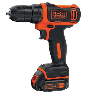 картинка Аккумуляторная дрель-шуруповерт BDCDD12K1-QW BLACK&DECKER от интернет-магазина К1-СТРОЙ