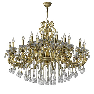 картинка 786242K (MD6663-16+8) 4 КОР! Люстра AMPOLLO 24х60W E14 ЗОЛОТО (в комплекте) от интернет-магазина К1-СТРОЙ