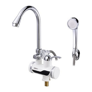 картинка Водонагреватель 3 kW на мойку с лейкой с индикатором температуры ZERIX ELW08-E от интернет-магазина К1-СТРОЙ