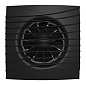 Вентилятор осевой вытяжной с обратным клапаном черный матовый d100 4C SILENT Diciti 