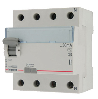 картинка УЗО TX3-BДТ 4П, 40А/30мА АС 403009 Legrand от интернет-магазина К1-СТРОЙ