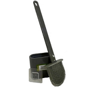 картинка Ёршик со стаканом напольный силиконовый плоский HD5610 ZALEL от интернет-магазина К1-СТРОЙ