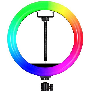 картинка Кольцевая лампа для селфи с зеркалом RGB 115 мм от интернет-магазина К1-СТРОЙ