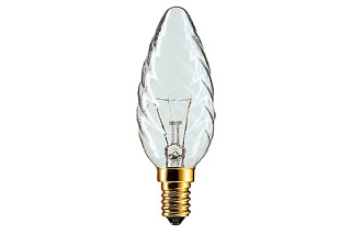 картинка Лампа накаливания свеча витая прозрачная 60W E14 PHILIPS от интернет-магазина К1-СТРОЙ