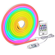 картинка Лента неоновая бегущая от USB, с пультом, 14.4w 2м. RGB-IC от интернет-магазина К1-СТРОЙ