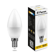 картинка Лампа светодиодная свеча 5W 230V E14 2700K LB-72 25400 Feron от интернет-магазина К1-СТРОЙ