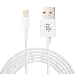 картинка USB кабель Baseus для iPhone, 1,2 м, белый от интернет-магазина К1-СТРОЙ