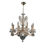 картинка 790111 (MD300027-8+3)  Люстра SCHON 11х60W E14 Bronze (в комплекте) от интернет-магазина К1-СТРОЙ