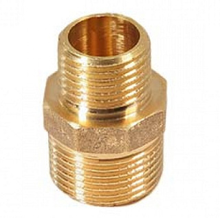 картинка Ниппель переходной 1"х1/2" (латунь), KS-N1210 Kaiser от интернет-магазина К1-СТРОЙ