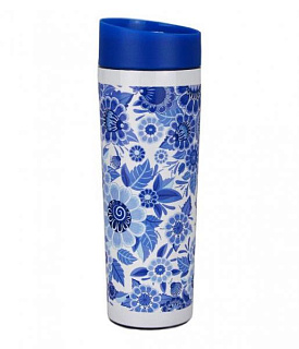 картинка Термокружка вакуумная РК-0400М Гжель 400 мл Забава от интернет-магазина К1-СТРОЙ