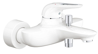 картинка Смеситель однорычажный для ванны белая луна, 33591LS3 GROHE Eurostyle New от интернет-магазина К1-СТРОЙ