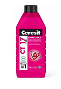 картинка Грунтовка укрепляющая CT 17 PRO 1л CERESIT от интернет-магазина К1-СТРОЙ