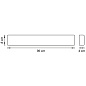 810638 Бра FIUME LED 30W 2850LM Dark wood 4000K (в комплекте)