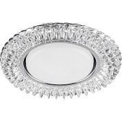 картинка Светильник встраиваемый с белой LED подсветкой CD4035 потолочный GX53 без лампы, прозрачный хром, 40502 Feron от интернет-магазина К1-СТРОЙ