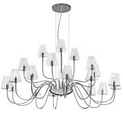 картинка 758214 (MD7116-21А) Люстра подв. DIAFANO 21х40W G9 ХРОМ/ПРОЗРАЧНЫЙ (в комплекте) от интернет-магазина К1-СТРОЙ