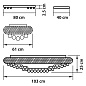 Люстра потолочная Osgona Monile 2140 Вт, E14, золото, хрусталь