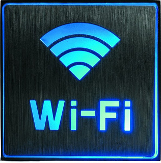 картинка Светильник аккумуляторный Feron EL51 «Wi-Fi» светодиодный синий/серебристый от интернет-магазина К1-СТРОЙ