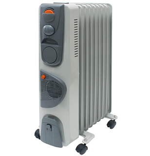 картинка Масляный обогреватель МО-9ТВ 2000Вт 9 секций SQ2501-0912 TDM от интернет-магазина К1-СТРОЙ