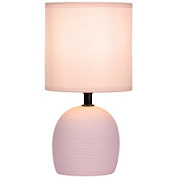 картинка Настольная лампа 7067-501 1 * Е14 40 Вт керамика розовая с абажуром Rivoli Sheron от интернет-магазина К1-СТРОЙ