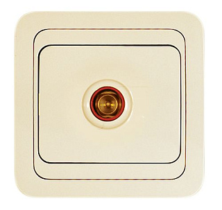 картинка Розетка телевизионная крем Makel Mimoza  от интернет-магазина К1-СТРОЙ