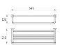 Полка с полотенцедержателем R53910 RAIBER