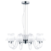 картинка 760106 (MD10341-10А) Люстра подв. BIANCO 10х40W G9 ХРОМ (в комплекте) от интернет-магазина К1-СТРОЙ